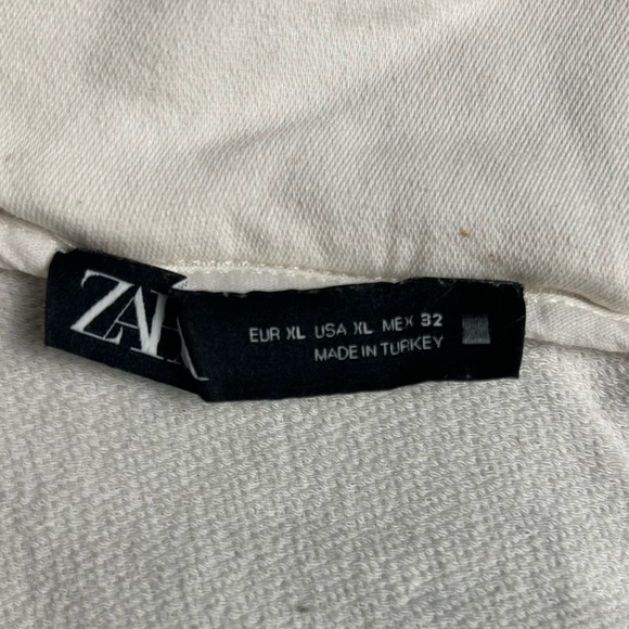 Zara Women's White and Gold Bomber Jacket - Picture 7 of 12